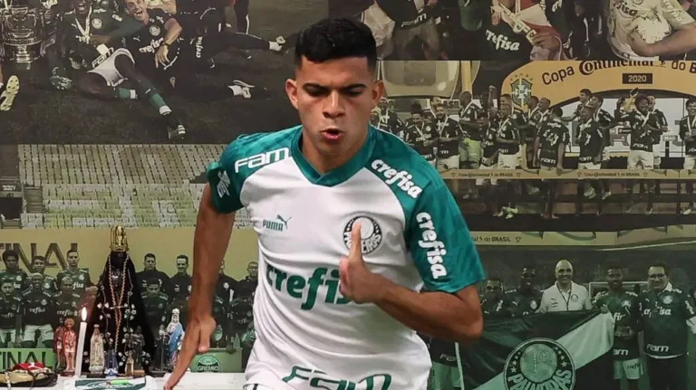 Bruno Rodrigues, pelo Palmeiras (Foto: Cesar Greco/Palmeiras)