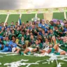 No Feminino, o Palmeiras foi campeão do Paulistão diante do Corinthians, nos pênaltis, e chegou a sua terceira conquista da competição. No Brasileiro, caiu na semifinal para o rival de Itaquera. (Foto: Fabio Menotti/Palmeiras)