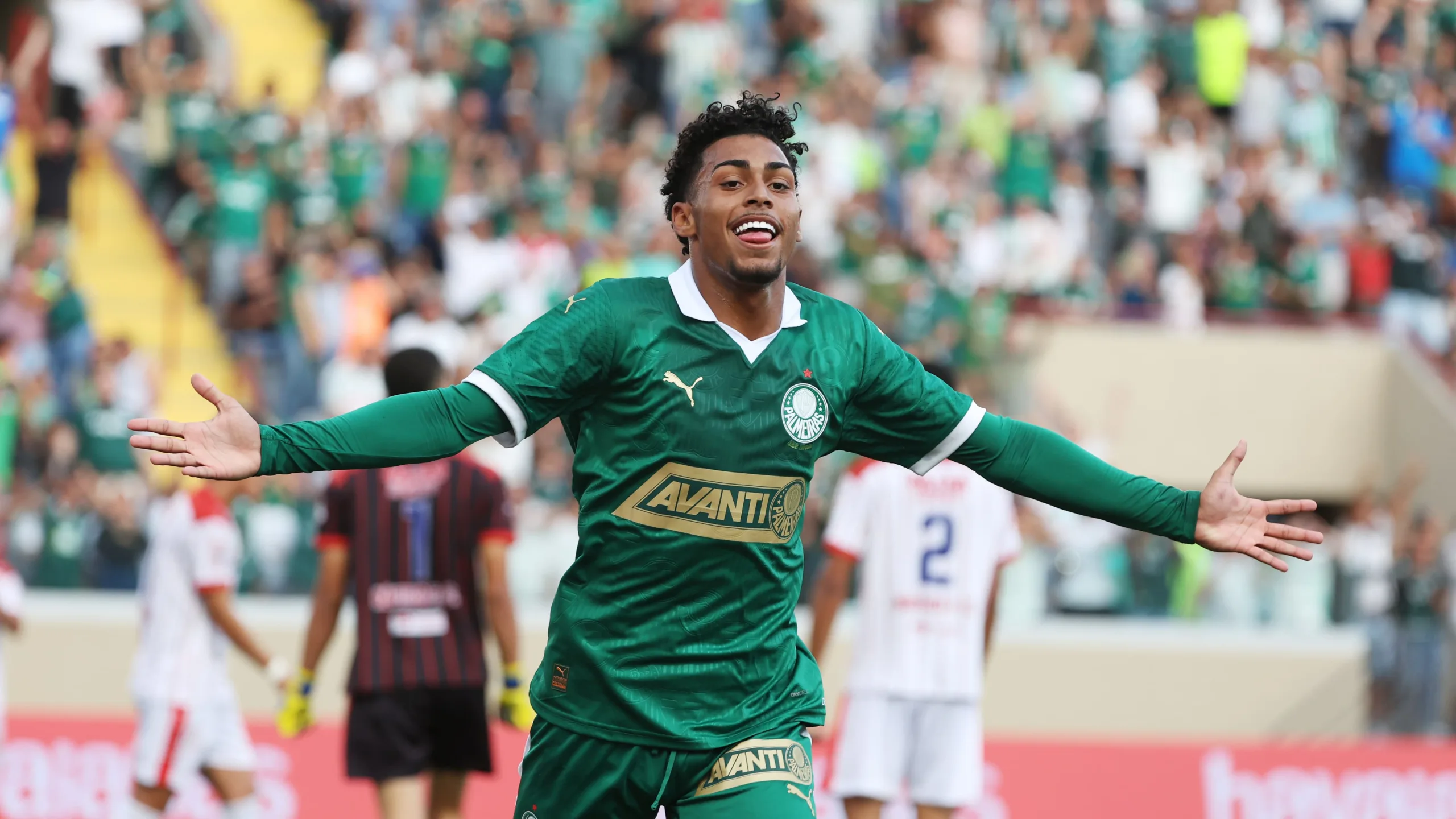 Luighi em ação pelo Palmeiras na Copinha 2025 (Foto: Cesar Greco) 