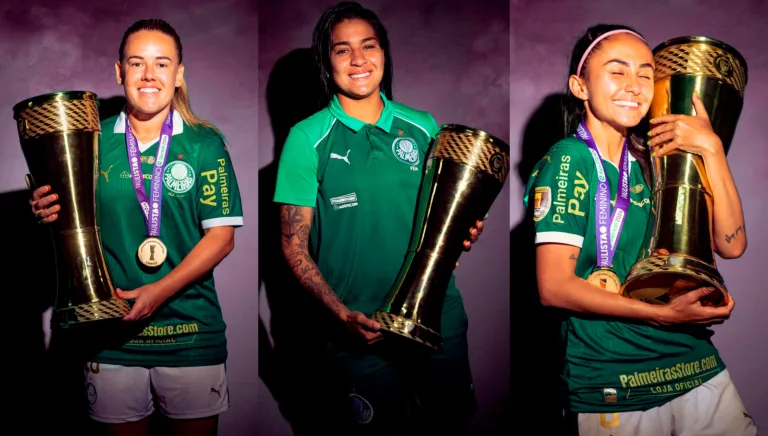 Palmeiras anuncia renovação de oito meio-campistas no feminino