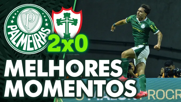 Assista aos melhores momentos de Palmeiras 2 x 0 Portuguesa pelo Paulistão