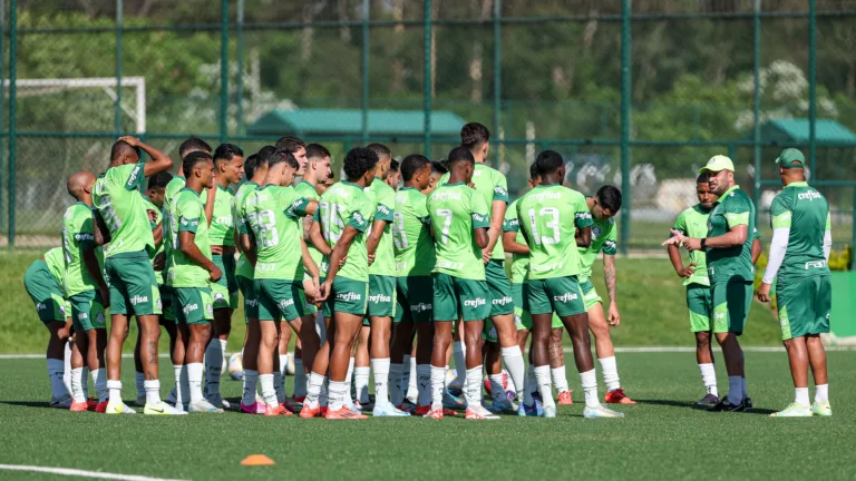 Palmeiras Sub-20 durante preparação para Copinha (Foto: Fábio Menotti / Palmeiras)