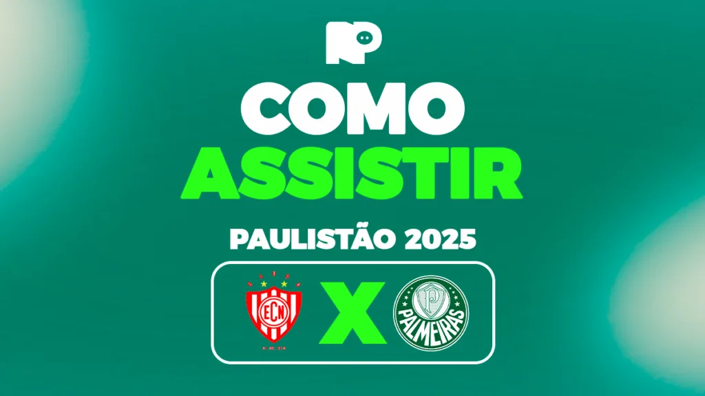 Como assistir ao jogo entre Noroeste e Palmeiras pelo Paulistão 2025