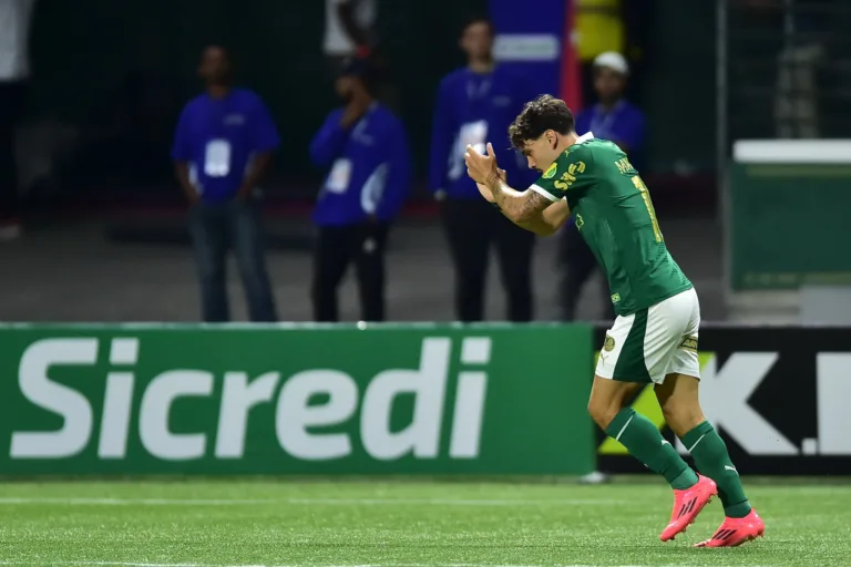 Mauricio marca para Palmeiras (Foto: X/Allianz Parque)