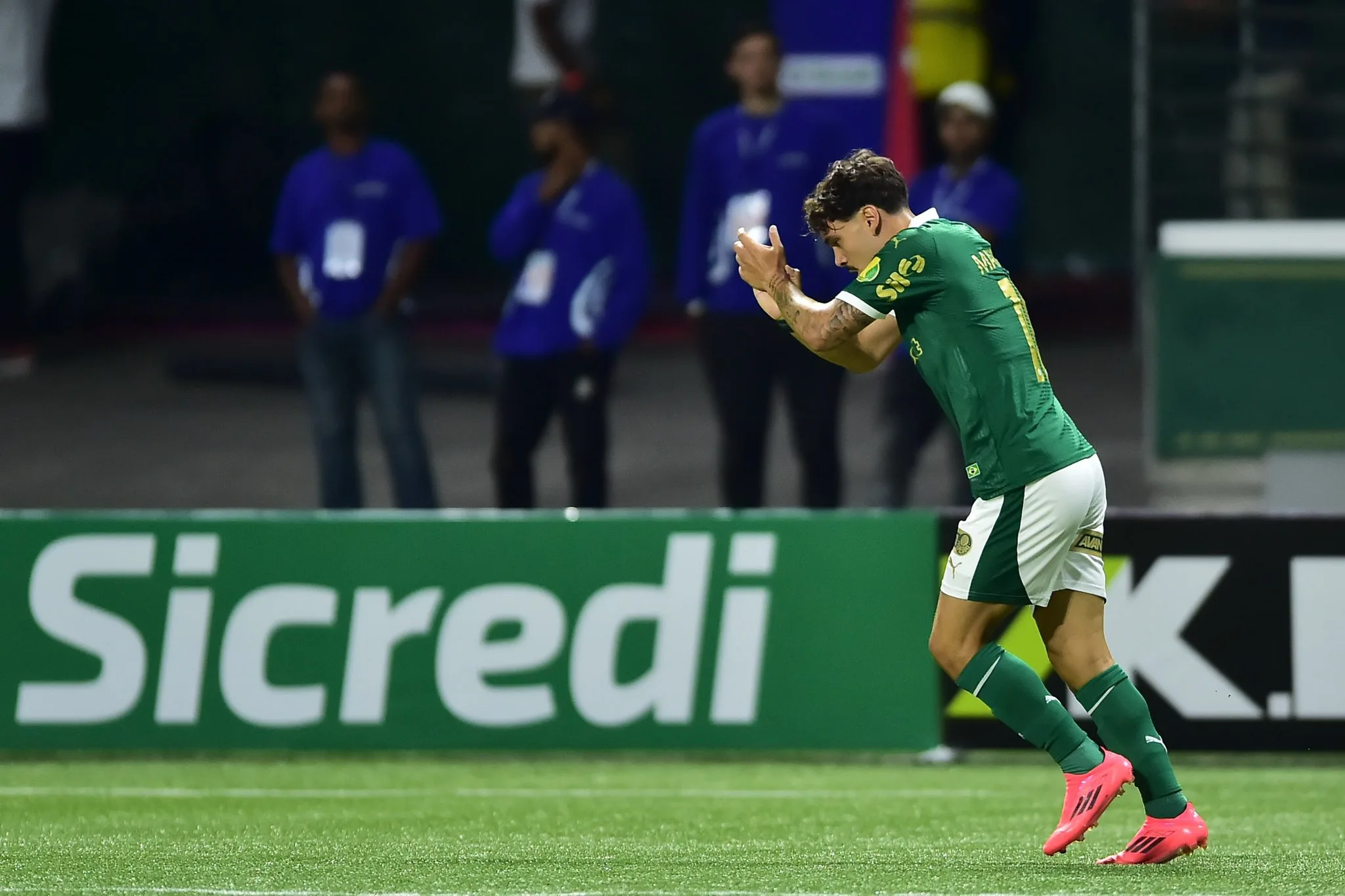 Mauricio marca para Palmeiras (Foto: X/Allianz Parque)