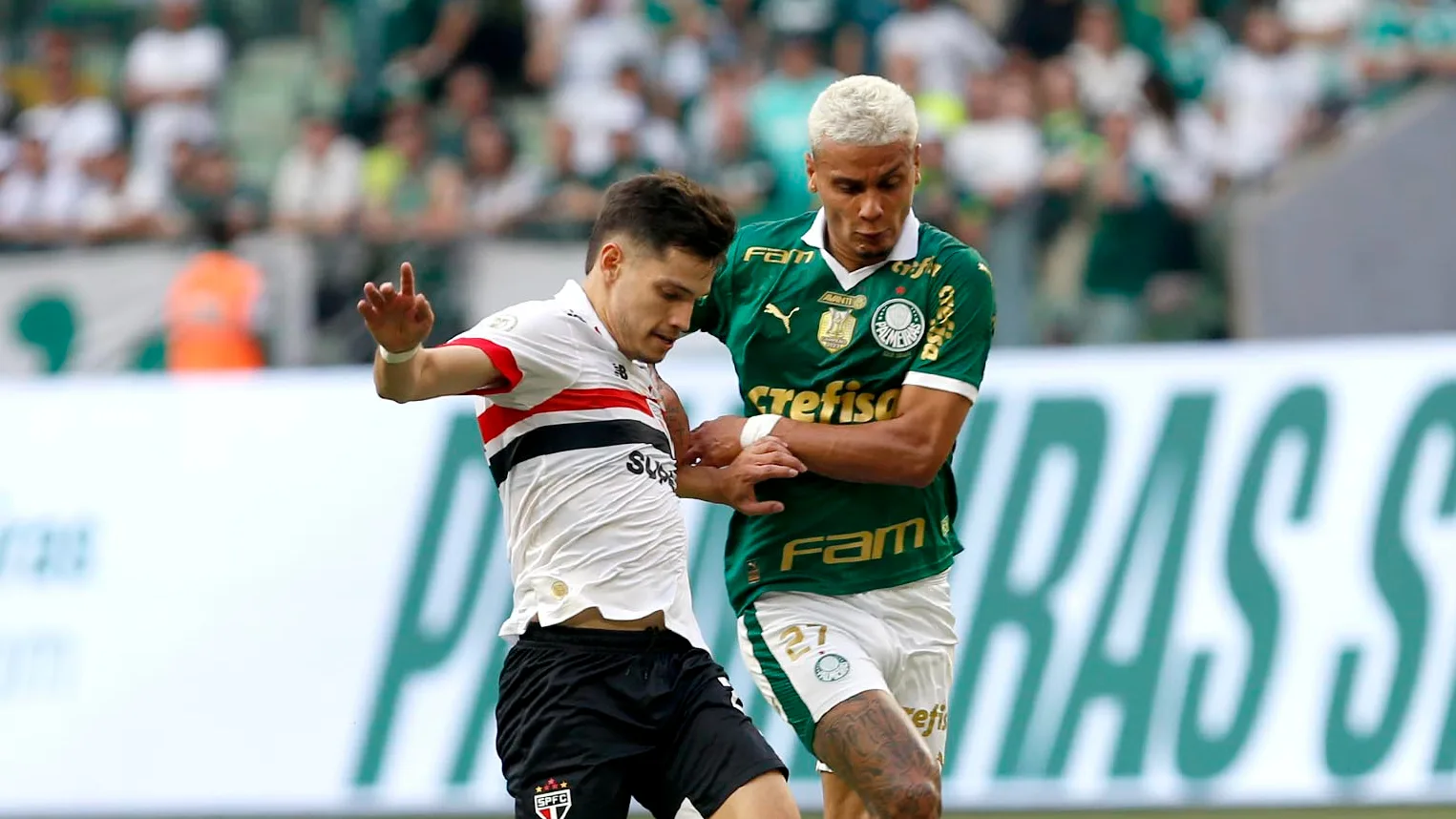 Palmeiras e São Paulo, no Allianz Parque (Foto: Rubens Chiri/São Paulo)