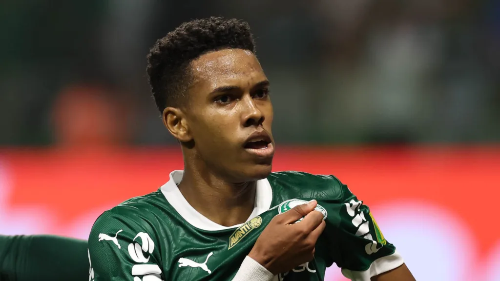 Estêvão em Palmeiras e Botafogo-SP, pelo Paulistão (Foto: Cesar Greco/Palmeiras)