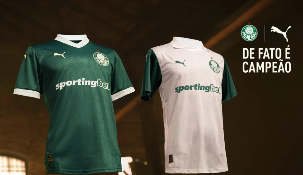 Uniformes do Palmeiras para temporada de 2025 (Foto: Divulgação)