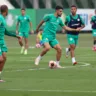 Jogadores do Palmeiras durante treinamento na Academia de Futebol (Foto: Cesar Greco/Palmeiras)