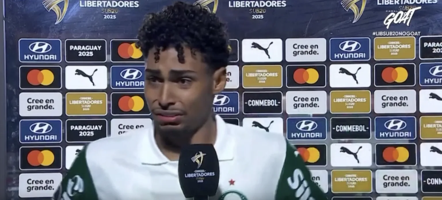 Luighi se emociona ao citar caso de racismo sofrido (Foto: Reprodução/GOAT)