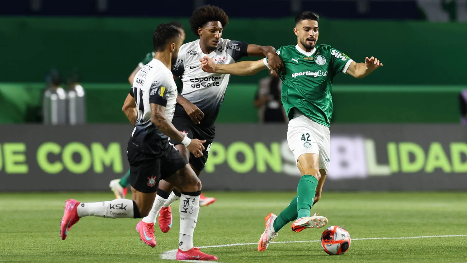 Flaco López na final do Paulistão no Allianz Parque (Foto: Cesar Greco/Palmeiras)