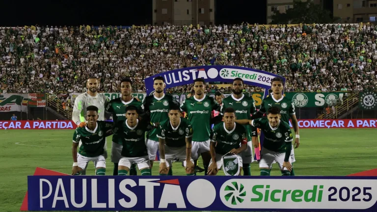 Palmeiras em confronto pelas quartas do Paulistão (Foto: Cesar Greco/Palmeiras)