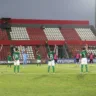 Jogadores fazem gesto anti-racista na Libertadores Sub-20 (Foto: Fábio Menotti/Palmeiras)