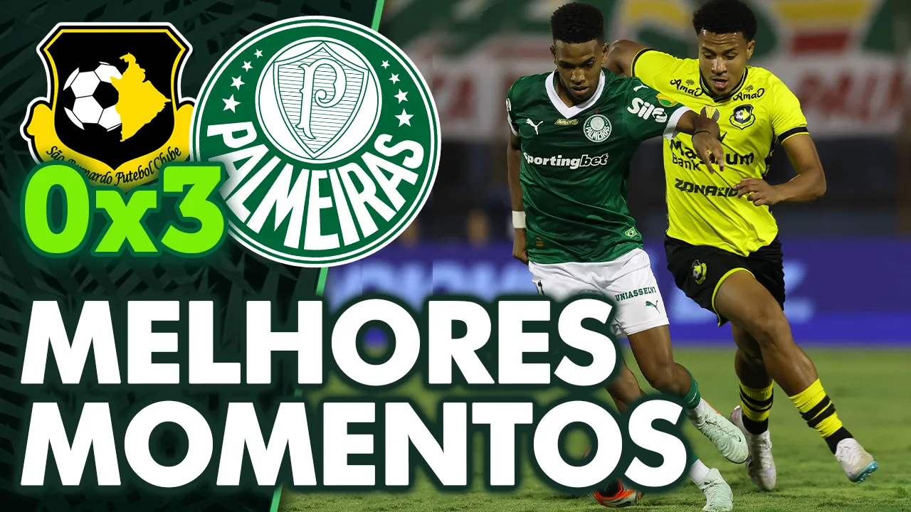 Assista aos melhores momentos de Palmeiras 3 a 0 São Bernardo