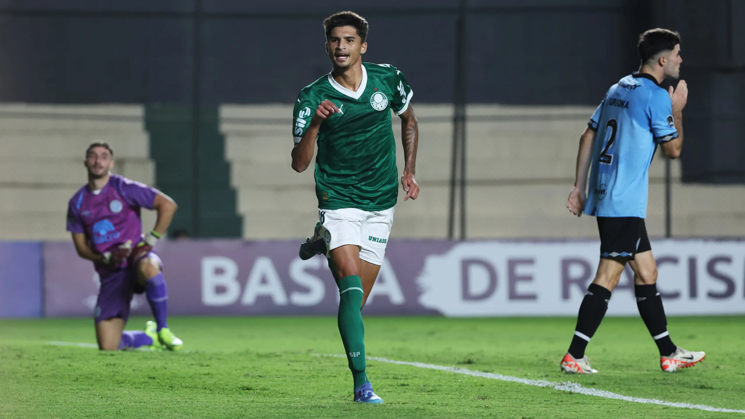 Palmeiras Sub-20 em ação na Libertadores (Foto: Fabio Menotti) 