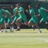 Os jogadores da SE Palmeiras, durante treinamento, na Academia de Futebol. (Foto: Cesar Greco/Palmeiras/by Canon)