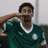 Luighi comemora gol pelo Palmeiras na Libertadores Sub-20 (Foto: Fábio Menotti/Palmeiras)