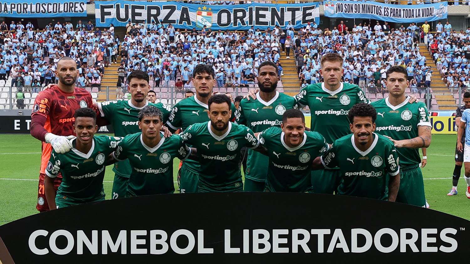 Sporting Cristal e Palmeiras, pela Libertadores (Foto: Cesar Greco/Palmeiras)