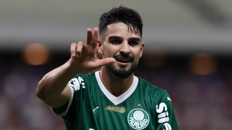 Flaco López em ação pelo Palmeiras (Foto: Cesar Greco/Palmeiras)