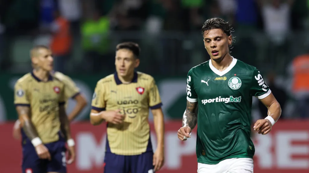 Ríos em Palmeiras x Cerro Porteño pela Libertadores (Foto: Cesar Greco/Palmeiras)