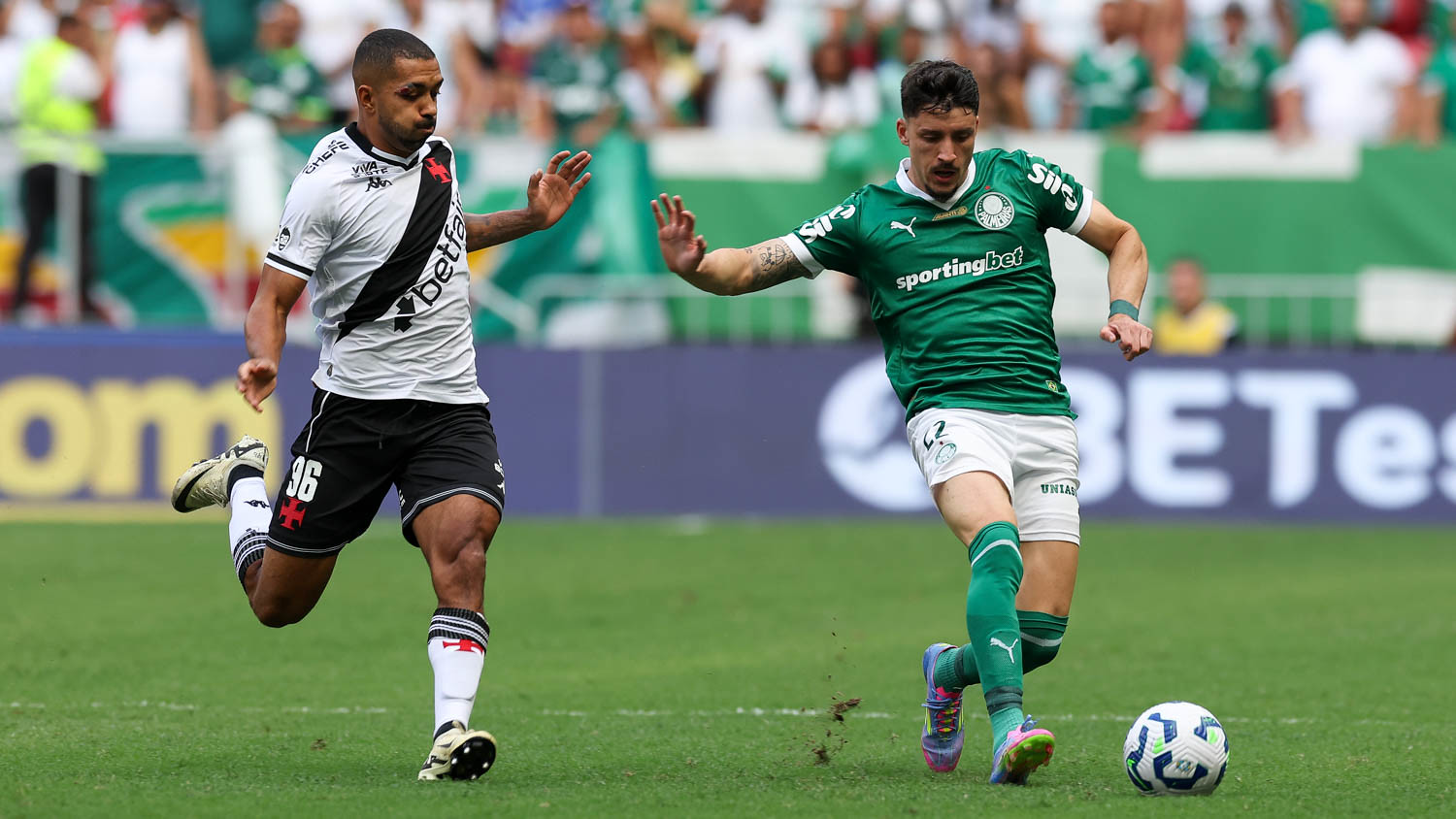 Vasco e Palmeiras em Brasília, pelo Campeonato Brasileiro (Foto: Cesar Greco/Palmeiras)