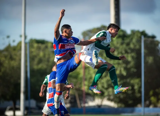 Palmeiras soma ponto como visitante no Brasileiro Sub-20 (Foto: João Moura/Fortaleza)

