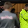 O preparador físico João Martins, da SE Palmeiras, em jogo contra a equipe do Red Bull Bragantino, durante partida válida pela nona rodada, do Campeonato Brasileiro, Série A, no Estádio Cicero de Souza Marques. (Foto: Cesar Greco/Palmeiras/by Canon)