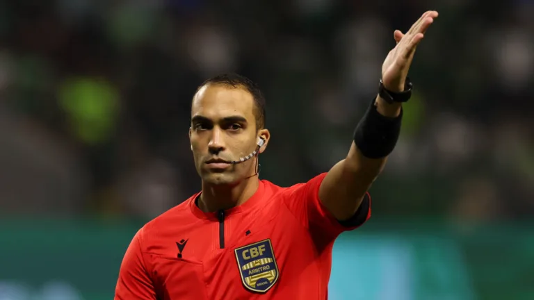 O árbitro Davi de Oliveira Lacerda (Foto: Cesar Greco/Palmeira)