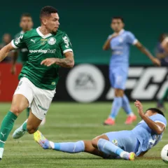 Paulinho durante partida entre Palmeiras e Sporting Cristal, no Allianz Parque (Foto: Cesar Greco/Palmeiras)