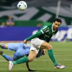 Felipe Anderson durante partida válida pela fase de grupos da Libertadores no Allianz Parque. (Foto: Cesar Greco/Palmeiras)