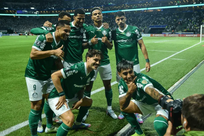 Palmeiras em ação pela Libertadores (Foto: Conmebol)