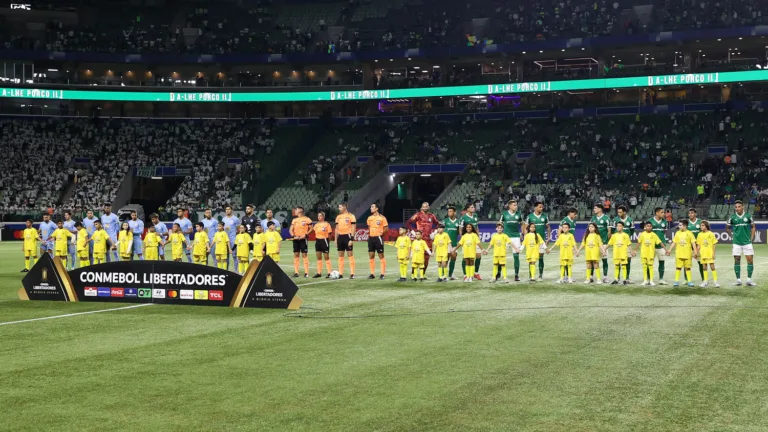Palmeiras e Bolívar, pela Libertadores, no Allianz Parque (Foto: Cesar Greco/Palmeiras)