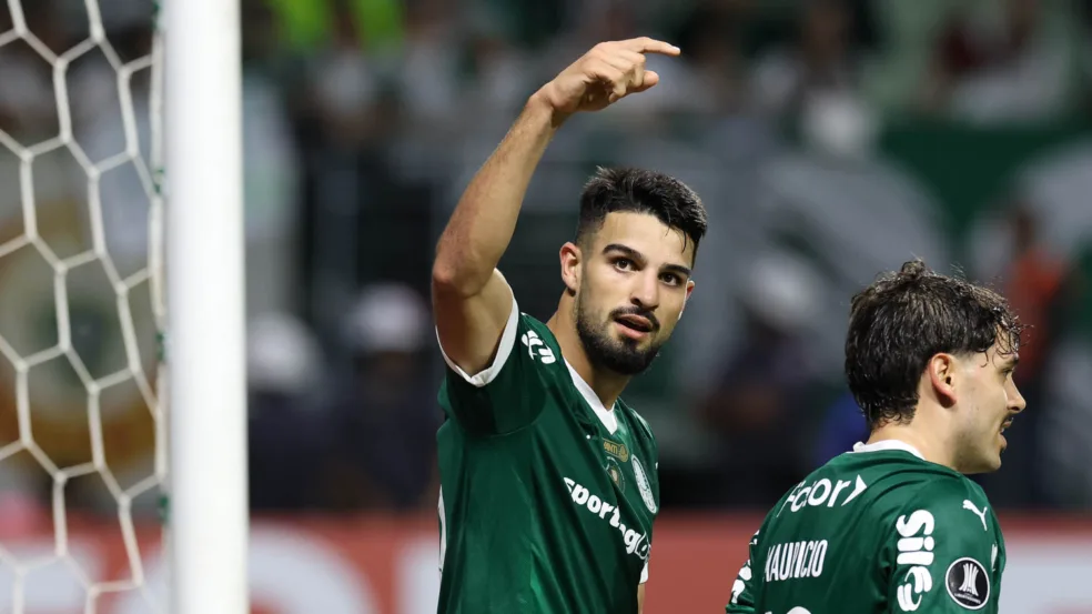 Flaco López em ação pelo Palmeiras (Foto: Cesar Greco) 