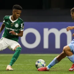 Estêvão em sua despedida do Allianz Parque (Foto: Cesar Greco/Palmeiras)