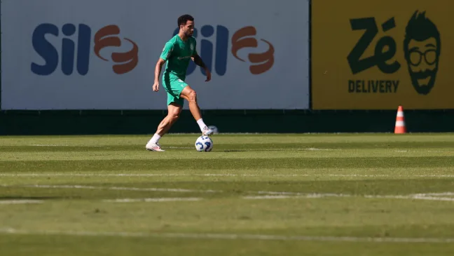  jogador Felipe Anderson, da SE Palmeiras, durante treinamento, na Academia de Futebol. (Foto: Cesar Greco/Palmeiras/by Canon)