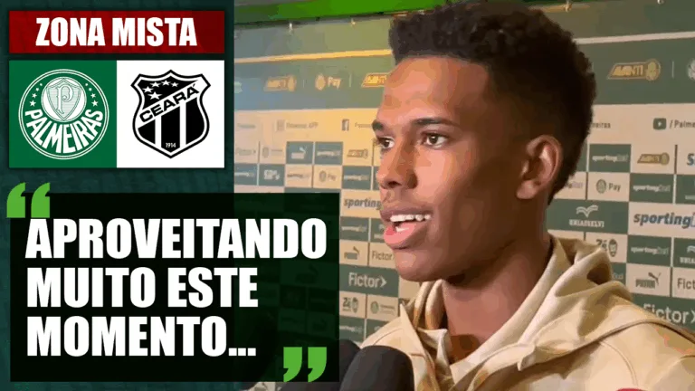 Zona Mista | Em clima de despedida, Estêvão se declara ao Palmeiras: 'Aproveitando este momento'