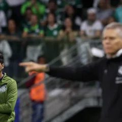 Abel Ferreira no comando do Palmeiras no Allianz Parque (Foto: Cesar Greco/Palmeiras)