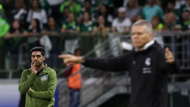 Abel Ferreira no comando do Palmeiras no Allianz Parque (Foto: Cesar Greco/Palmeiras)