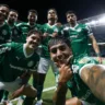 O jogador Facundo Torres, da SE Palmeiras, comemora seu gol contra a equipe do C Bolívar, durante partida válida pela fase de grupos, da Copa Libertadores, na arena Allianz Parque. (Foto: Cesar Greco/Palmeiras/by Canon)