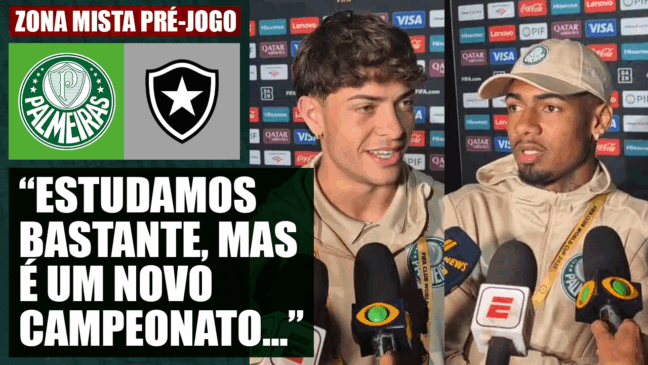 Zona Mista: Mayke, Allan e Giay falam sobre duelo entre Palmeiras e Botafogo na Copa do Mundo de Clubes