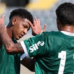 Palmeiras Sub-20 em ação (Foto: Fábio Menotti) 