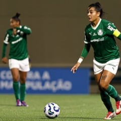 Foto: Palmeiras e Fluminense na Arena Barueri pelo Brasileirão Feminino (Foto: Rebeca Reis/CBF)
