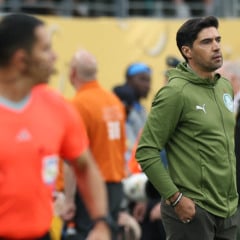 Abel Ferreira durante Palmeiras X Porto (Foto: Cesar Greco/Palmeiras/by Canon)