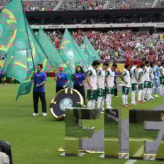 O time da SE Palmeiras, em jogo contra a equipe do Al Ahly SC, durante partida válida pela fase de grupos, da Copa do Mundo de Clubes da FIFA, no Metlife Stadium. (Foto: Cesar Greco/Palmeiras/by Canon)