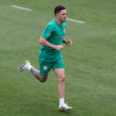 Anibal Moreno durante treinamento na Universidade da Carolina do Norte (Foto: Cesar Greco/Palmeiras)