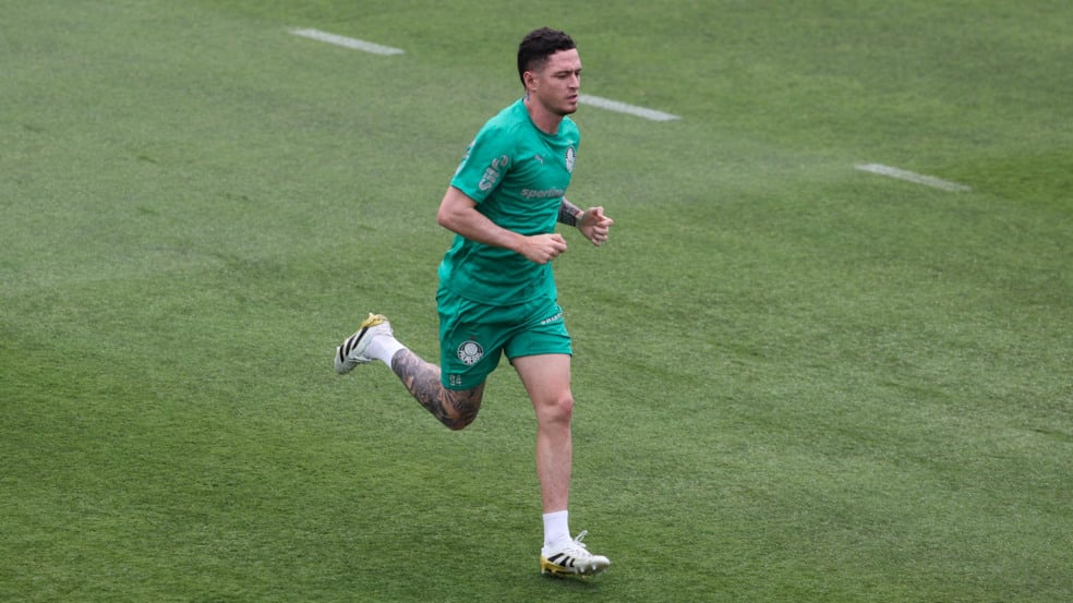 Anibal Moreno durante treinamento na Universidade da Carolina do Norte (Foto: Cesar Greco/Palmeiras)