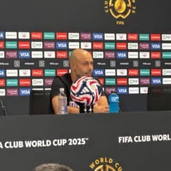 Mascherano em coletiva pré-jogo para Palmeiras x Inter Miami. Foto: João Gabriel Falcade/Nosso Palestra