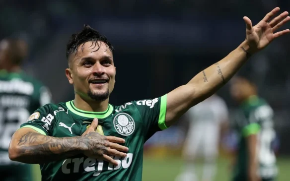 Artur em ação pelo Palmeiras em 2023 (Foto: Cesar Greco / Palmeiras) 