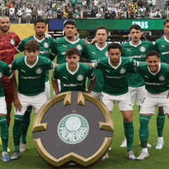 Palmeiras em ação diante do Porto pela Copa do Mundo de Clubes (Foto: Libertadores) 