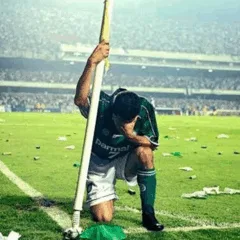 Euller durante partida da Libertadores entre Palmeiras e Corinthians, em 2000 (Foto: Daniel Augusto Jr./Lance!)